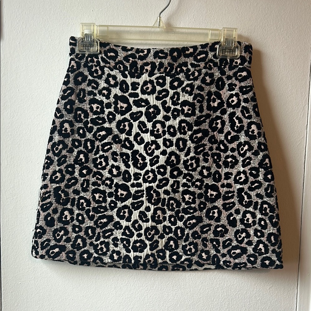 Topshop Leopard Mini Skirt A-line